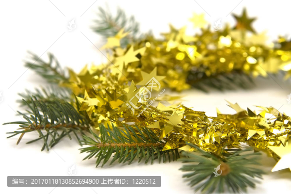 金色的圣誕裝飾