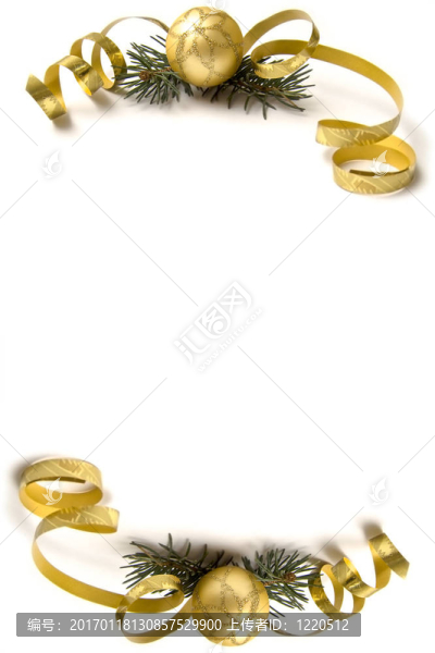 金色的圣誕裝飾