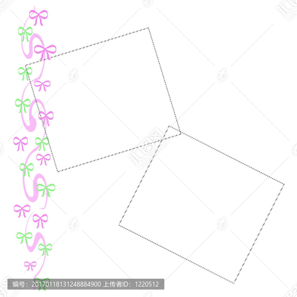 緞帶和蝴蝶結的剪貼簿