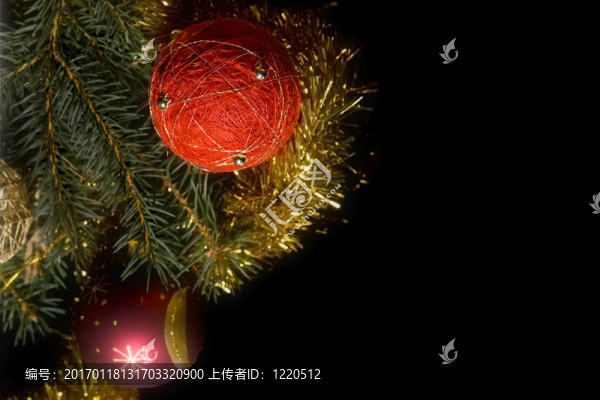 黑色圣誕裝飾品