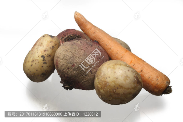 煮熟的蔬菜