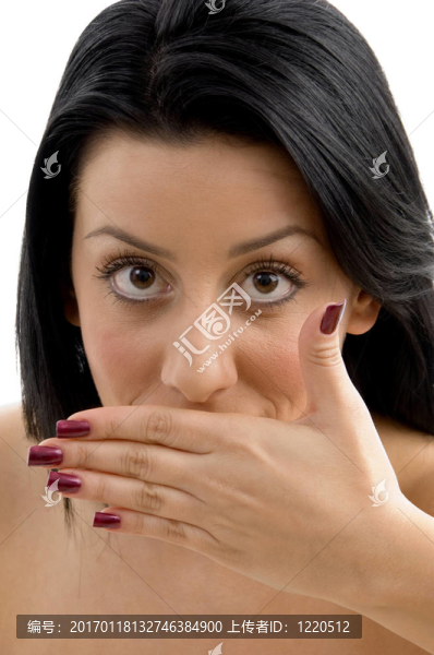 女性表現(xiàn)手勢的俯視圖