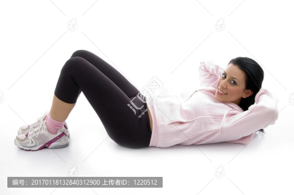 運(yùn)動(dòng)女性的側(cè)位姿勢(shì)