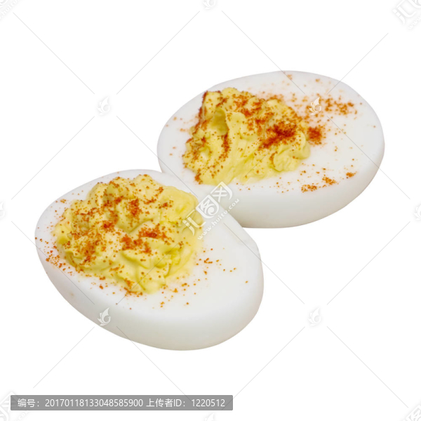 魔鬼蛋撒上辣椒粉