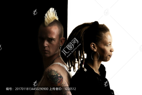 男人和女人的發(fā)髻M(fèi)ohawk