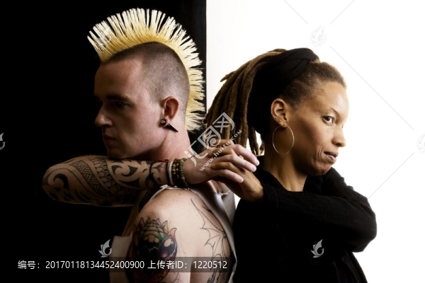 男人和女人的發(fā)髻M(fèi)ohawk