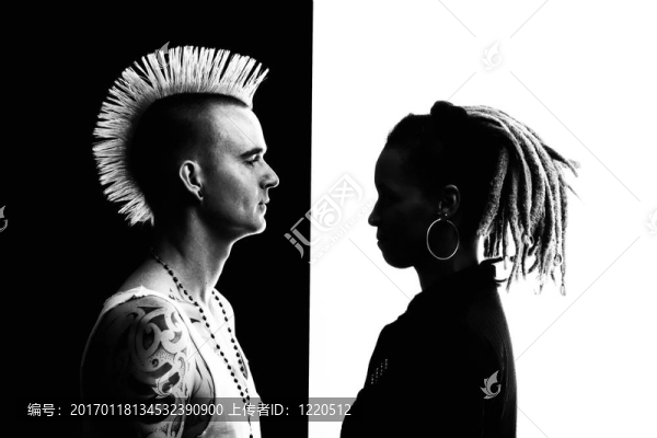 男人和女人的發(fā)髻M(fèi)ohawk