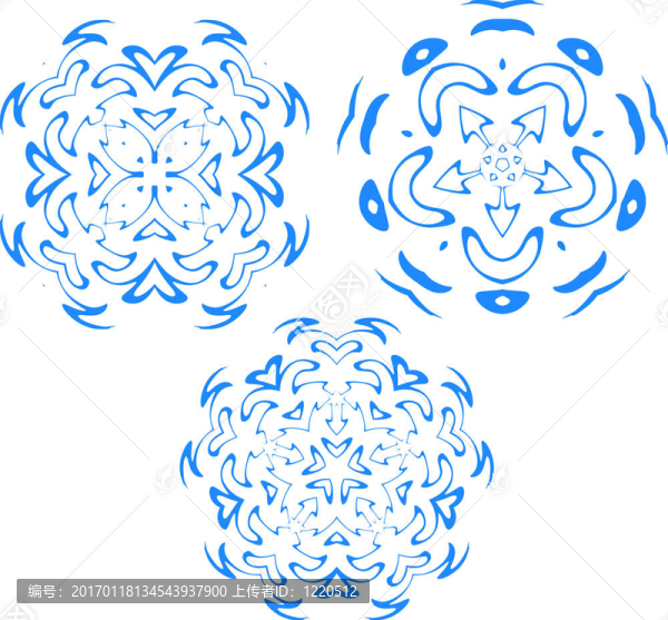 藍(lán)色的雪花