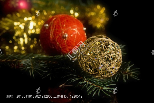 黑色圣誕裝飾品