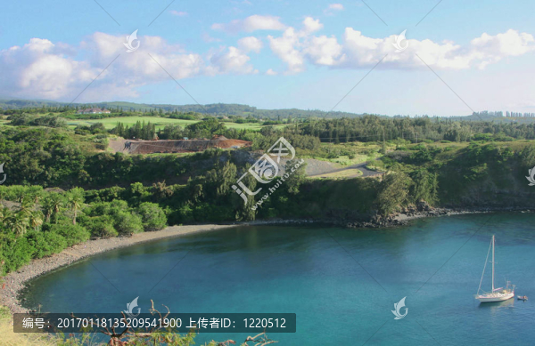 火奴魯阿海灣夏威夷的毛伊島