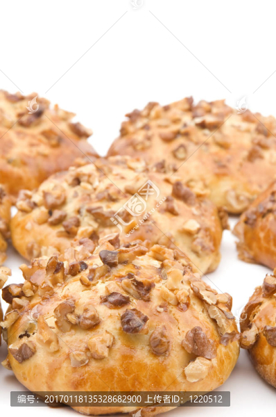 烤面包上白色的特寫