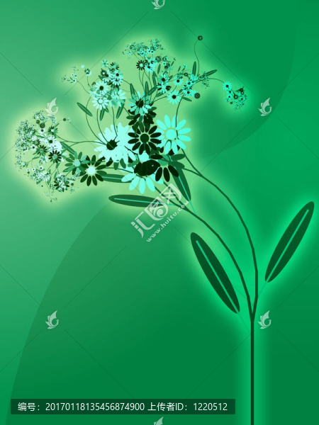 花的插圖