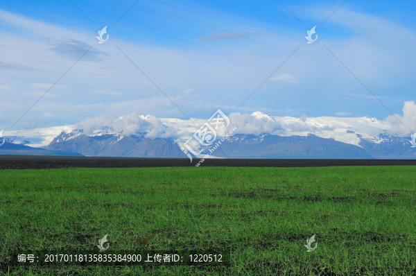 火山上的冰川