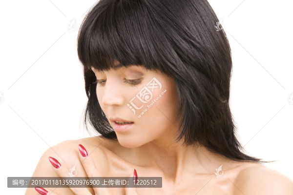 紅色的指甲
