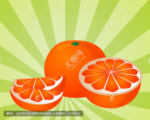 橙色的部分插圖