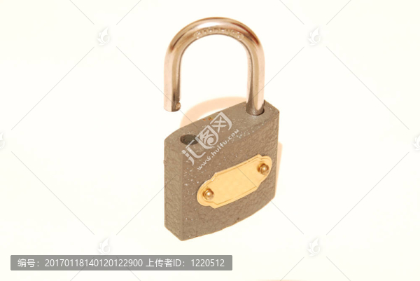 打開鎖在一個白色的巴