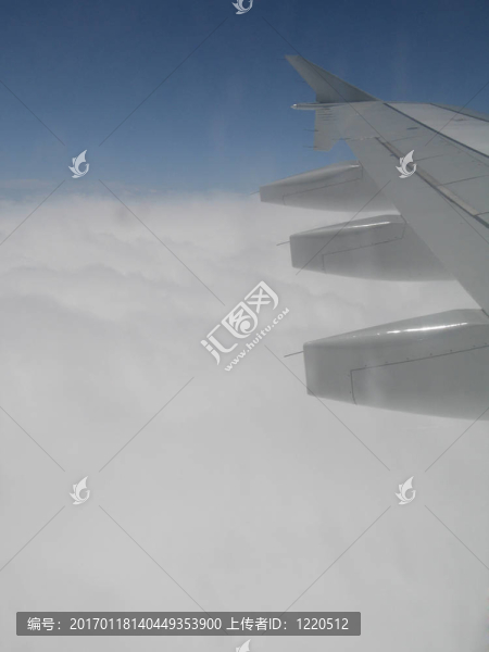 從飛機上的天空
