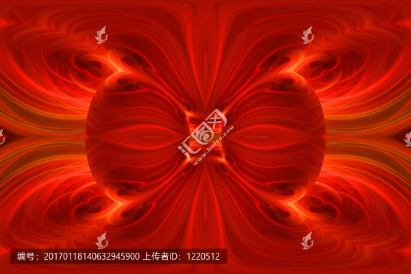 紅色的分形摘要