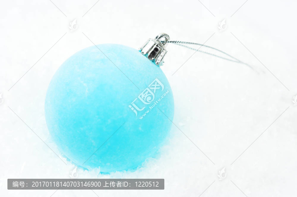 圣誕裝飾-淺藍色的小玩意