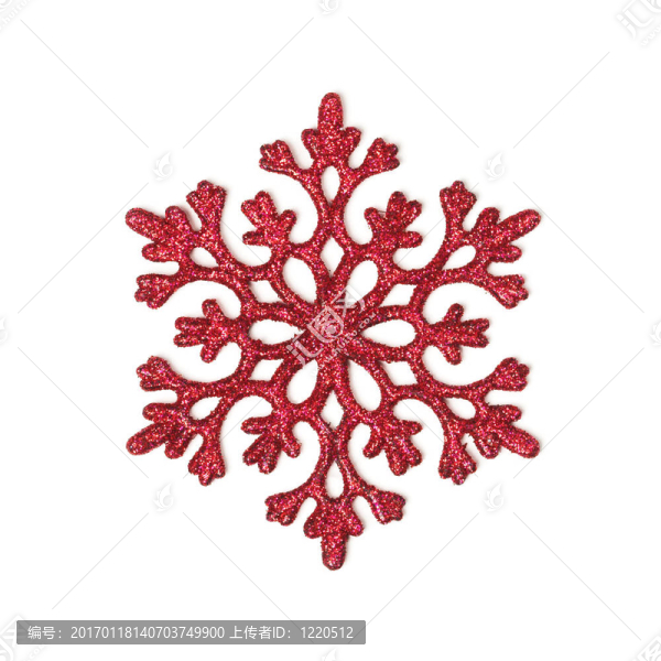 紅色閃爍的雪花