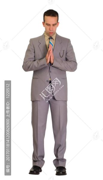 男人祈禱