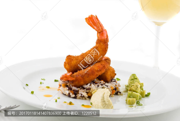 美食海鮮盤。