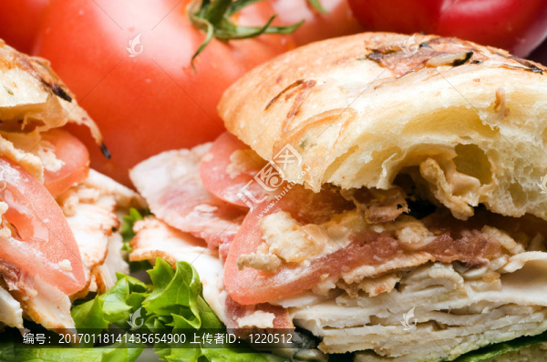 美味的雞肉三明治