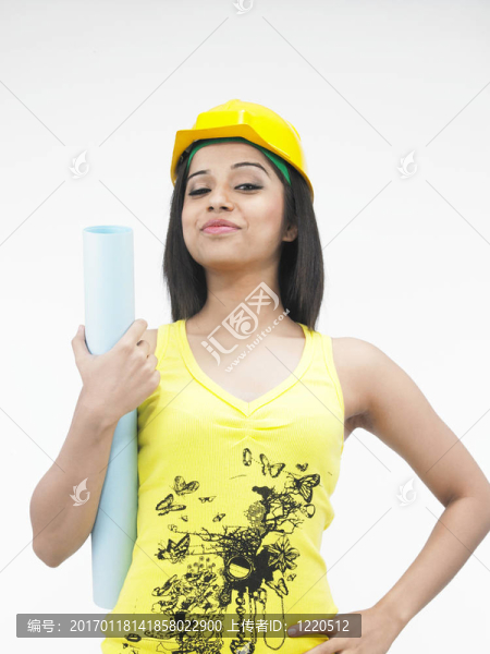 女建筑工人