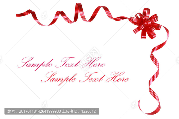 紅蝴蝶結(jié)和絲帶