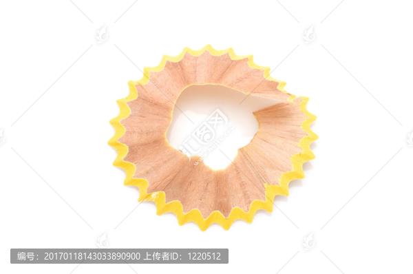 黃色的鉛筆屑