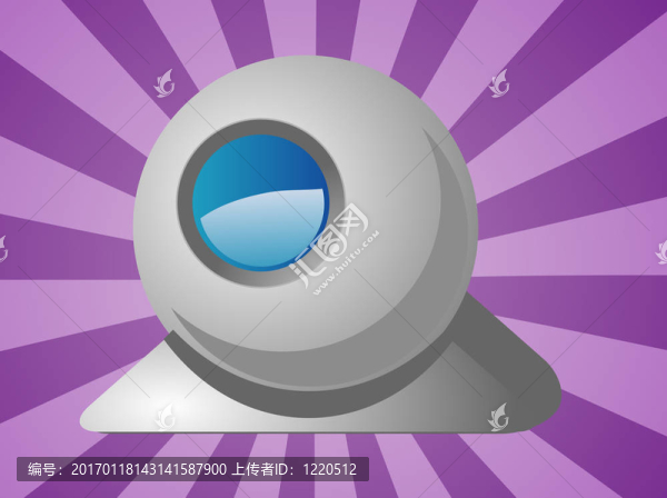 電腦攝像頭的插圖