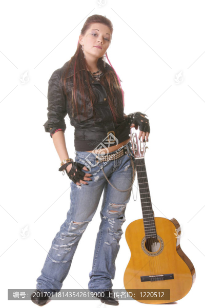 朋克女孩與吉他