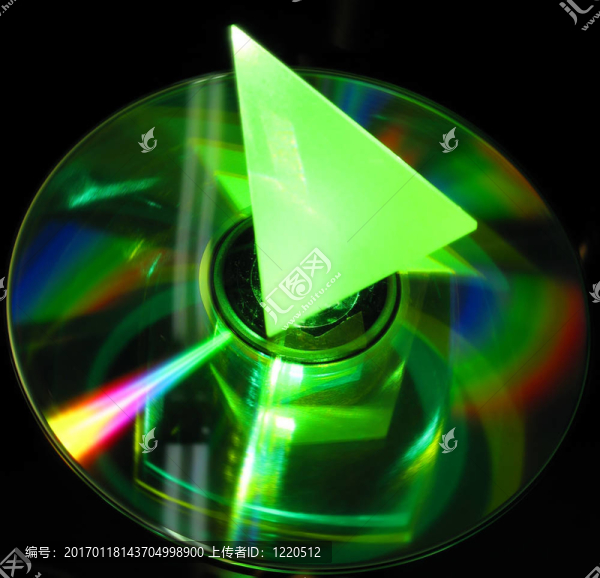 玻璃棱鏡在CD上點(diǎn)燃了GRE