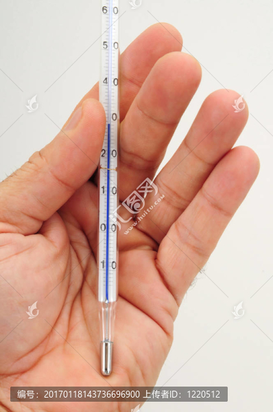 溫度計(jì)上的手-匯圖網(wǎng) www.fosd68.com 溫度計(jì)上的手
