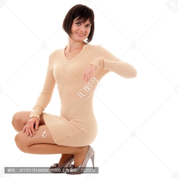 坐著的女人