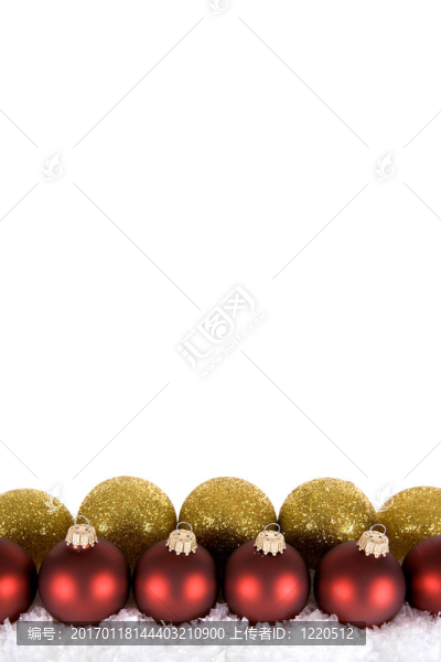 金紅色圣誕飾品