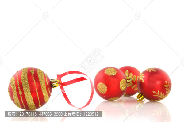 紅色的圣誕球