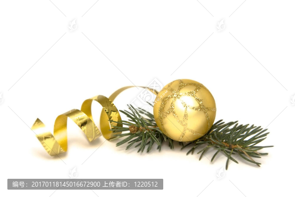 金色的圣誕裝飾