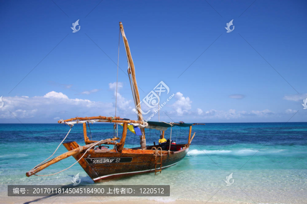 海洋沙灘帆船