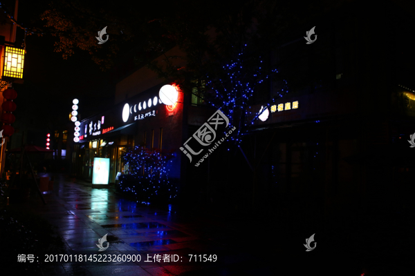 靜夜燈光