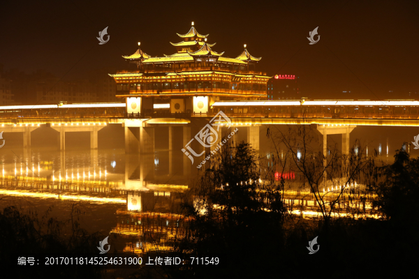 黃山市文峰橋夜景