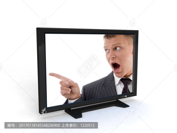 電視上的男人