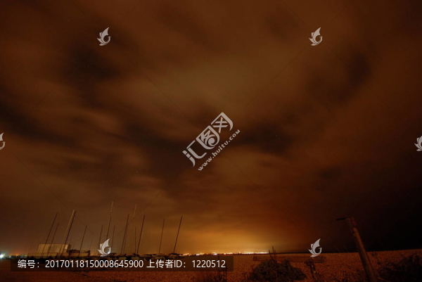 夜晚的天空；Pevensey；英國(guó)