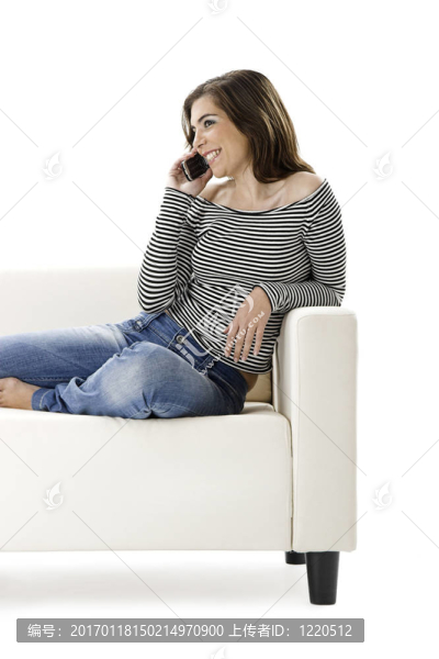 女人在電話