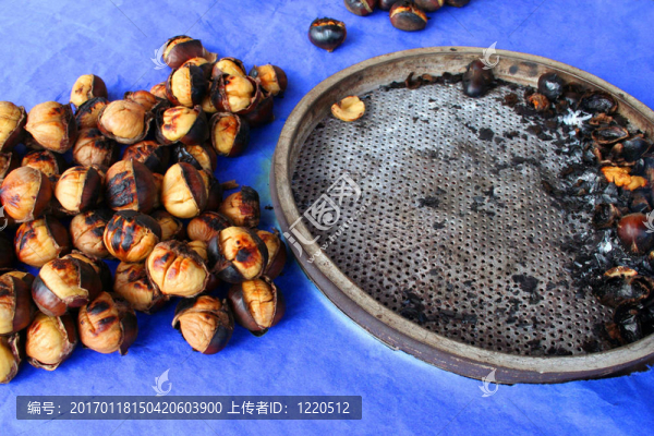 美味的烤栗子