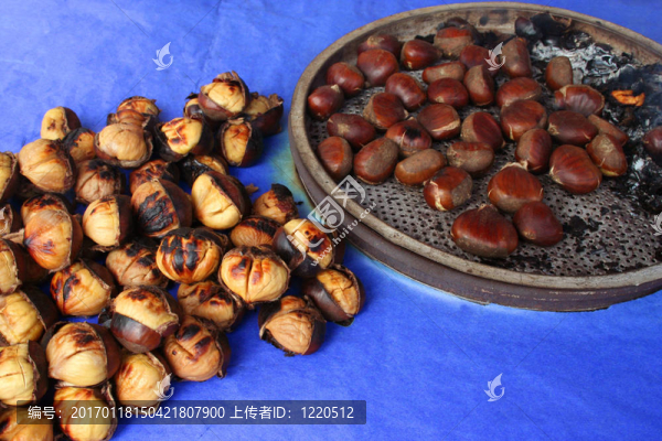 美味的烤栗子