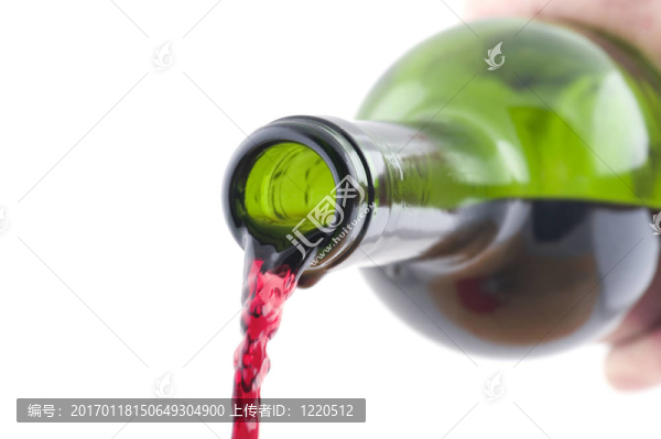 白色紅酒瓶