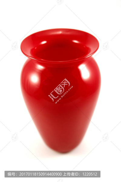 紅色的花瓶