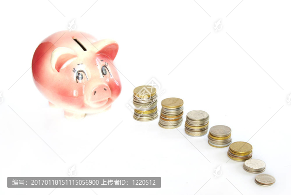 粉紅色的小豬存錢罐