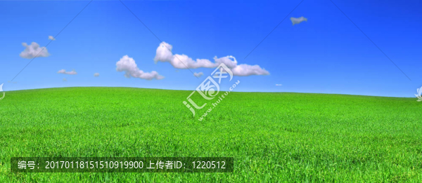 美麗的草原全景